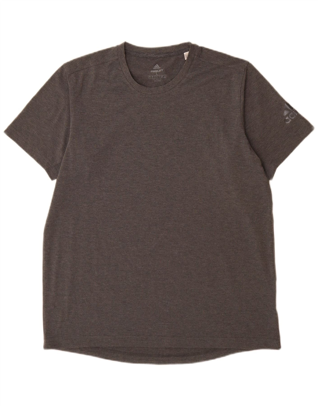 Adidas Herre Climalite T-Shirt Top Stor Grå Flecked Polyester