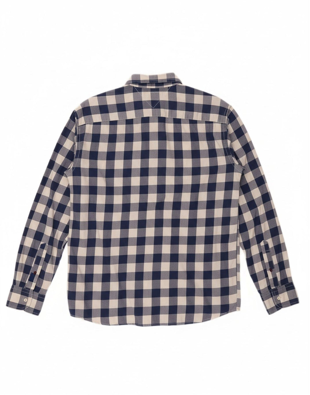 TOMMY HILFIGER Mens Vintage Fit Shirt Large Blue Check Cotton