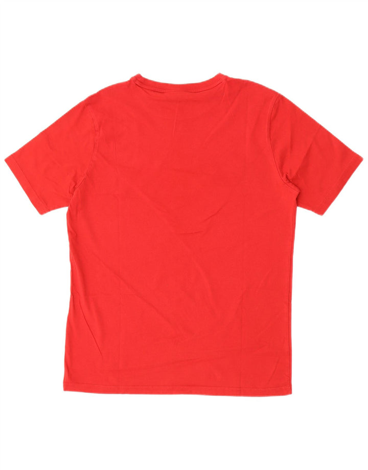 Bear Herre Grafisk T-Shirt Top Medium Rød Bomuld