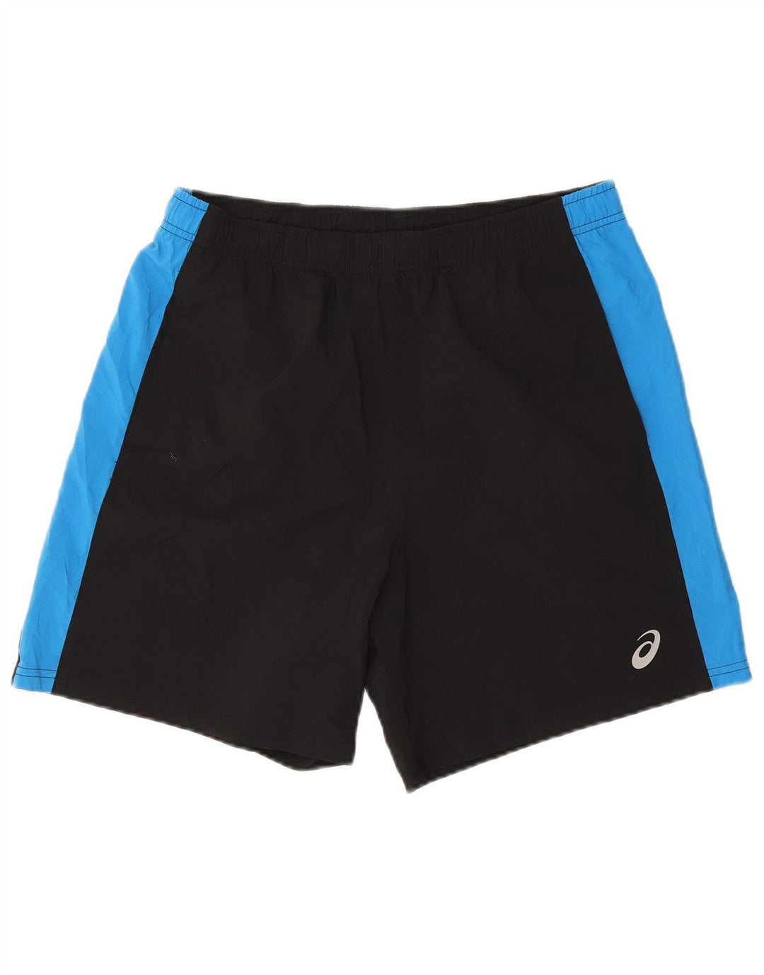 Asics Herre Sportshorts Large Sort Colourblock Polyester