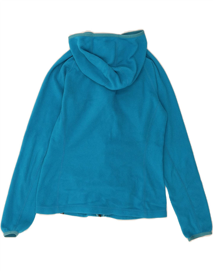 THE NORTH FACE Womens Hooded Fleece Jacket UK 10 Small Blue Polyester Vintage The North Face and Second-Hand The North Face from Messina Hembry 