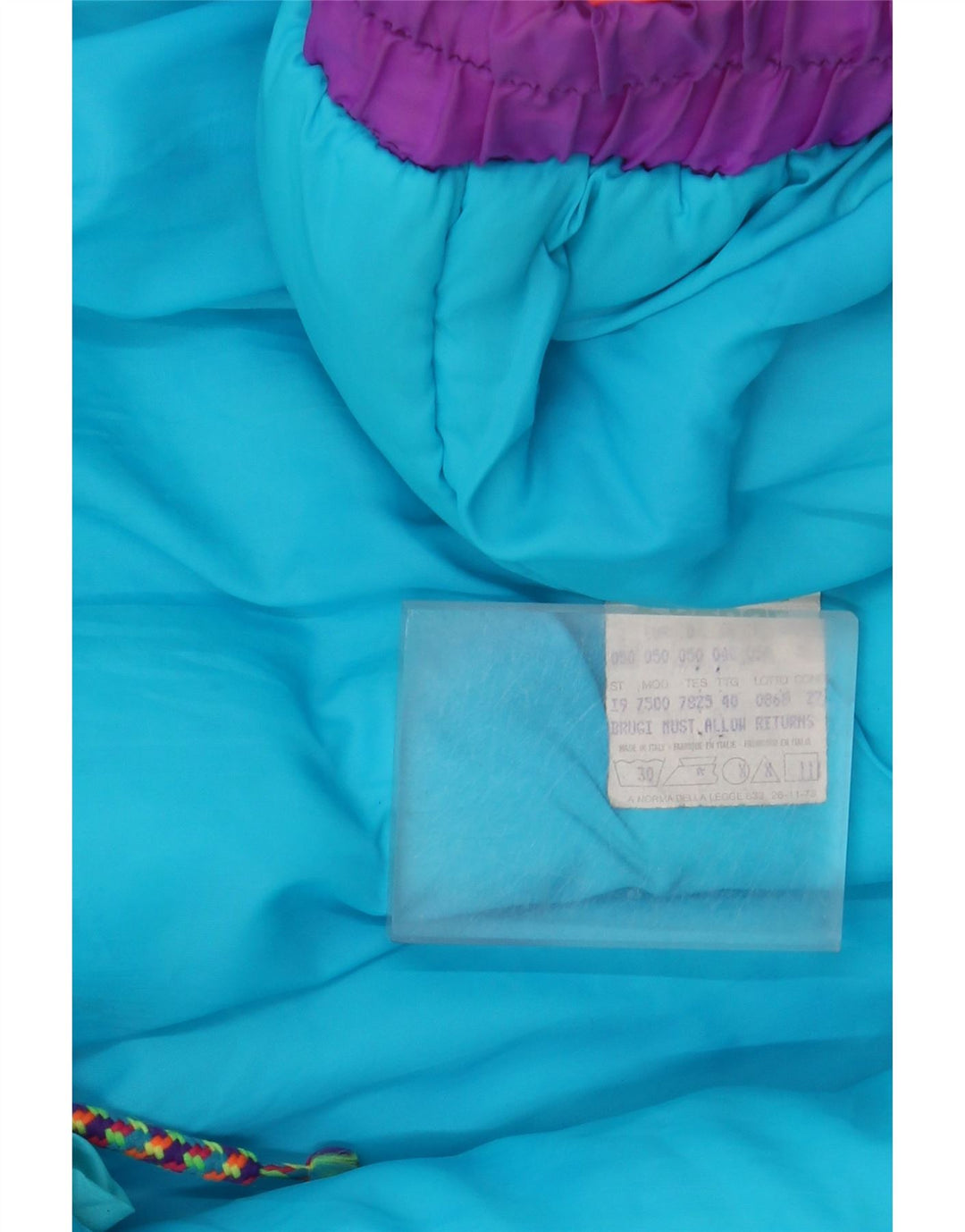 Brugi Herre Windbreaker Jacket IT 50 Large Blue Colourblock Polyamid