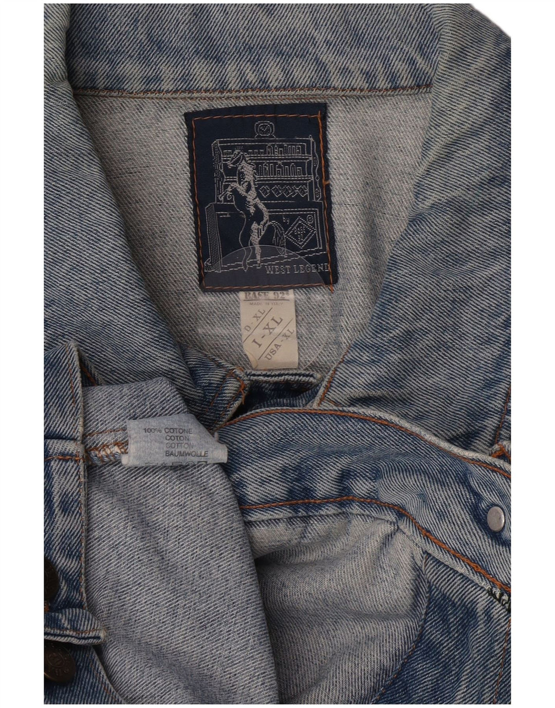 Base 92 Herre denimjakke UK 42 XL Blå Bomuld