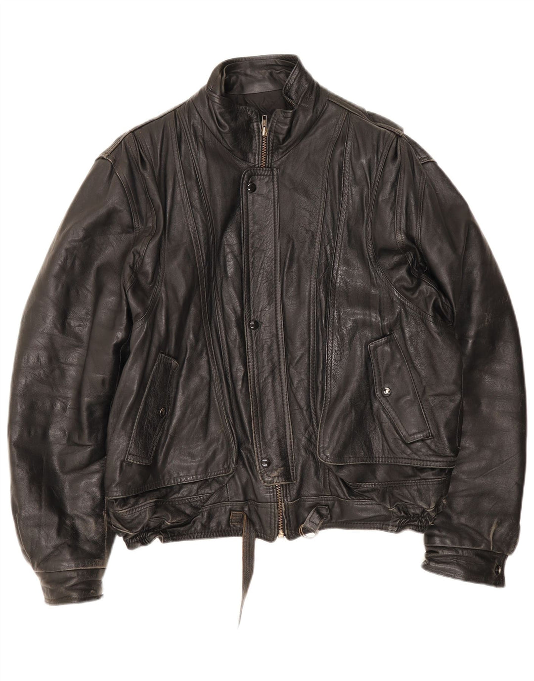 Vintage herre læderjakke UK 42 XL Rød