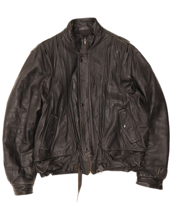 Vintage herre læderjakke UK 42 XL Rød