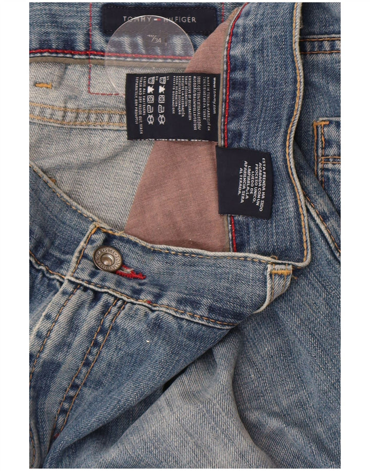 Tommy Hilfiger Herre Straight Jeans W40 L31 Blå Bomuld