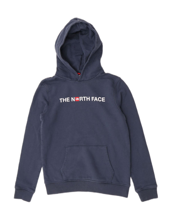 The North Face Boys grafisk hættetrøje 14-15 år XL marineblå bomuld