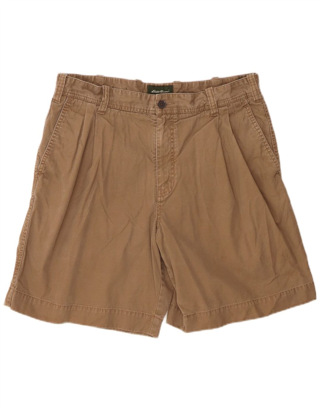 Eddie Bauer Herre Pegged Chino Shorts W36 Large Brown Bomuld