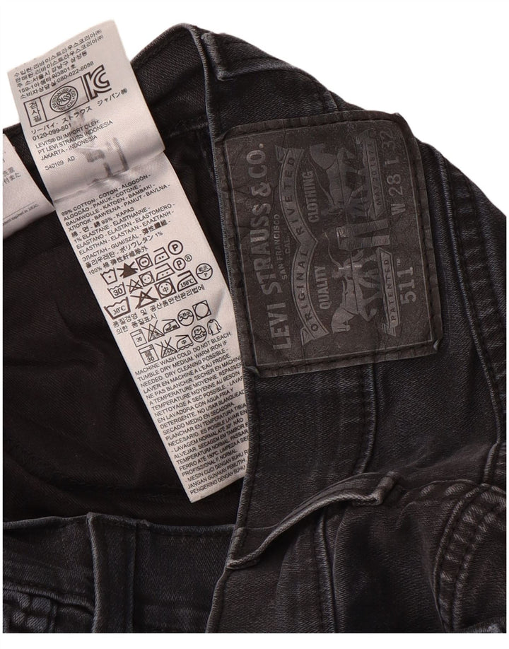 Levi's Dame 511 Slim Jeans W28 L32 Grå Bomuld
