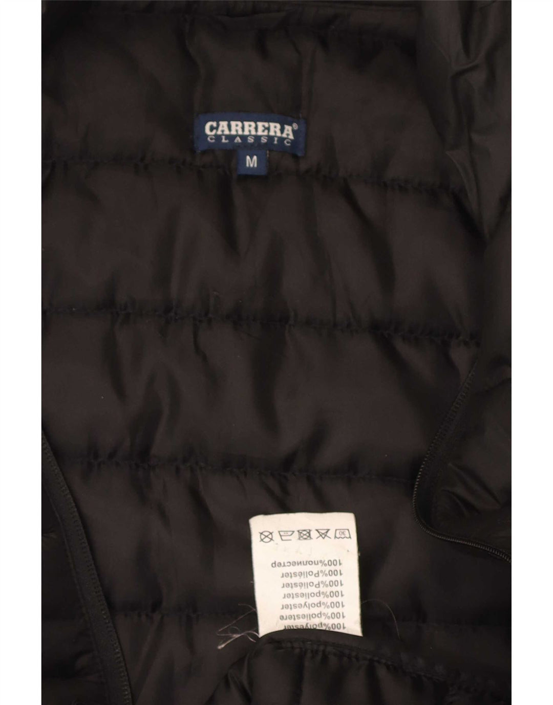 Carrera Herre Polstret Gilet UK 38 Medium Sort Polyester