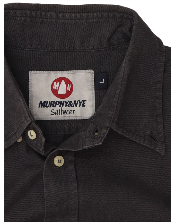 Murphy & Nye Herre Sailwear Shirt Large Grey