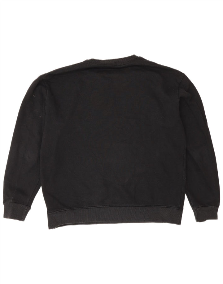 K-Way Herre Sweatshirt Jumper Stor Sort Bomuld