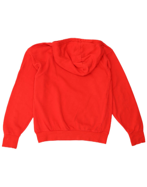 NIKE Dame Chicago Bulls Oversized grafisk hættetrøje Jumper UK 10 Lille Rød