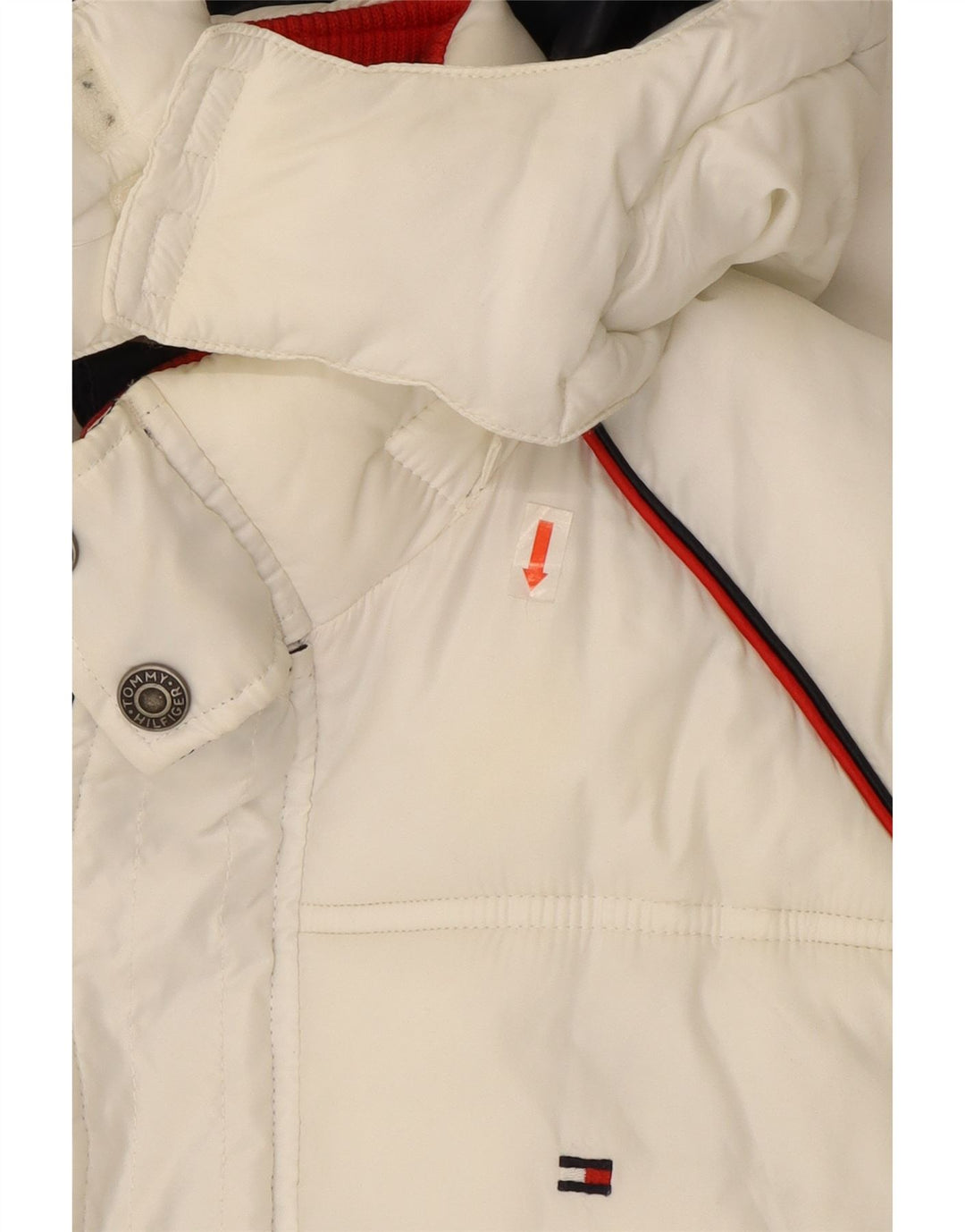 Tommy Hilfiger drenge grafisk polstret jakke 13-14 år Hvid Colourblock