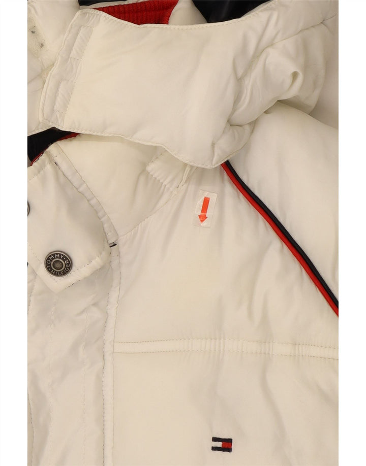 Tommy Hilfiger drenge grafisk polstret jakke 13-14 år Hvid Colourblock