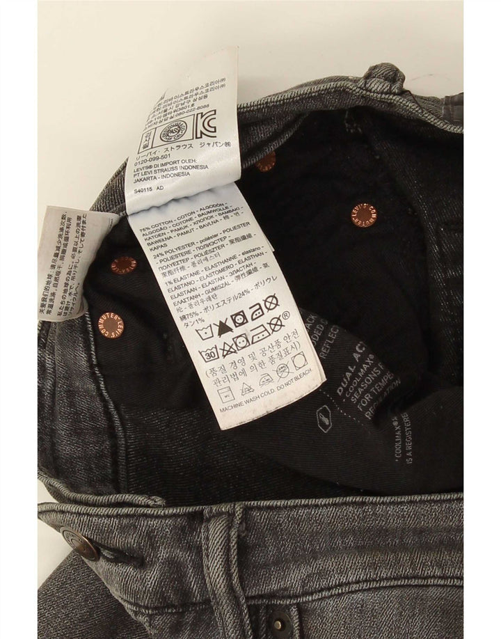 Levi's Slim Jeans til mænd W32 L30 Grå bomuld