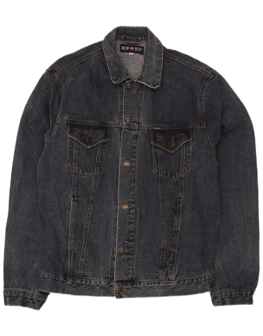 VINTAGE Denimjakke til mænd UK 44 2XL Blå Bomuld