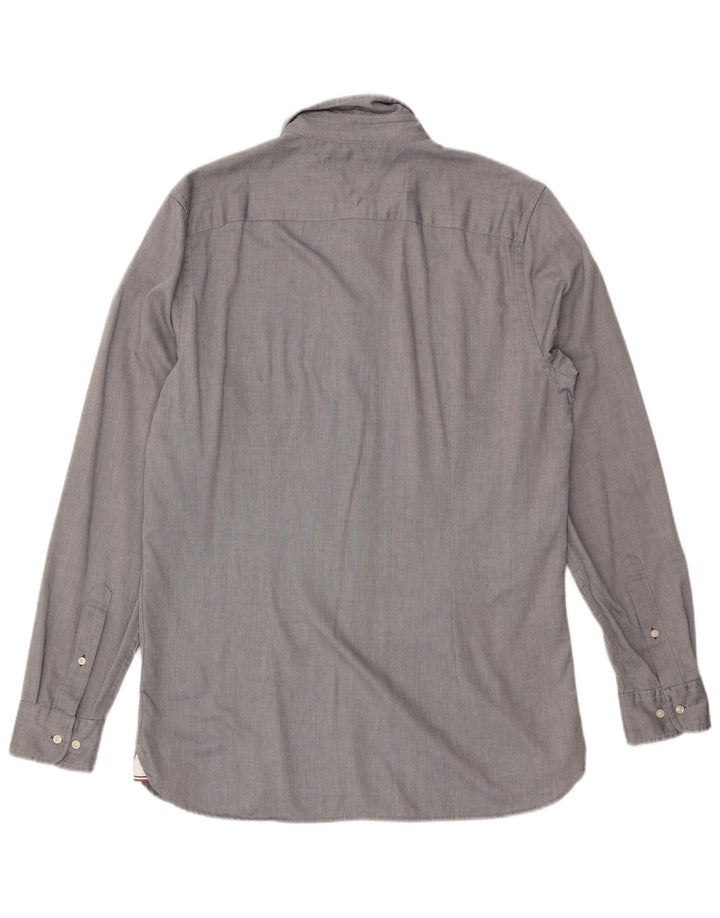 TOMMY HILFIGER Slim Fit skjorte til mænd, stor grå bomuld