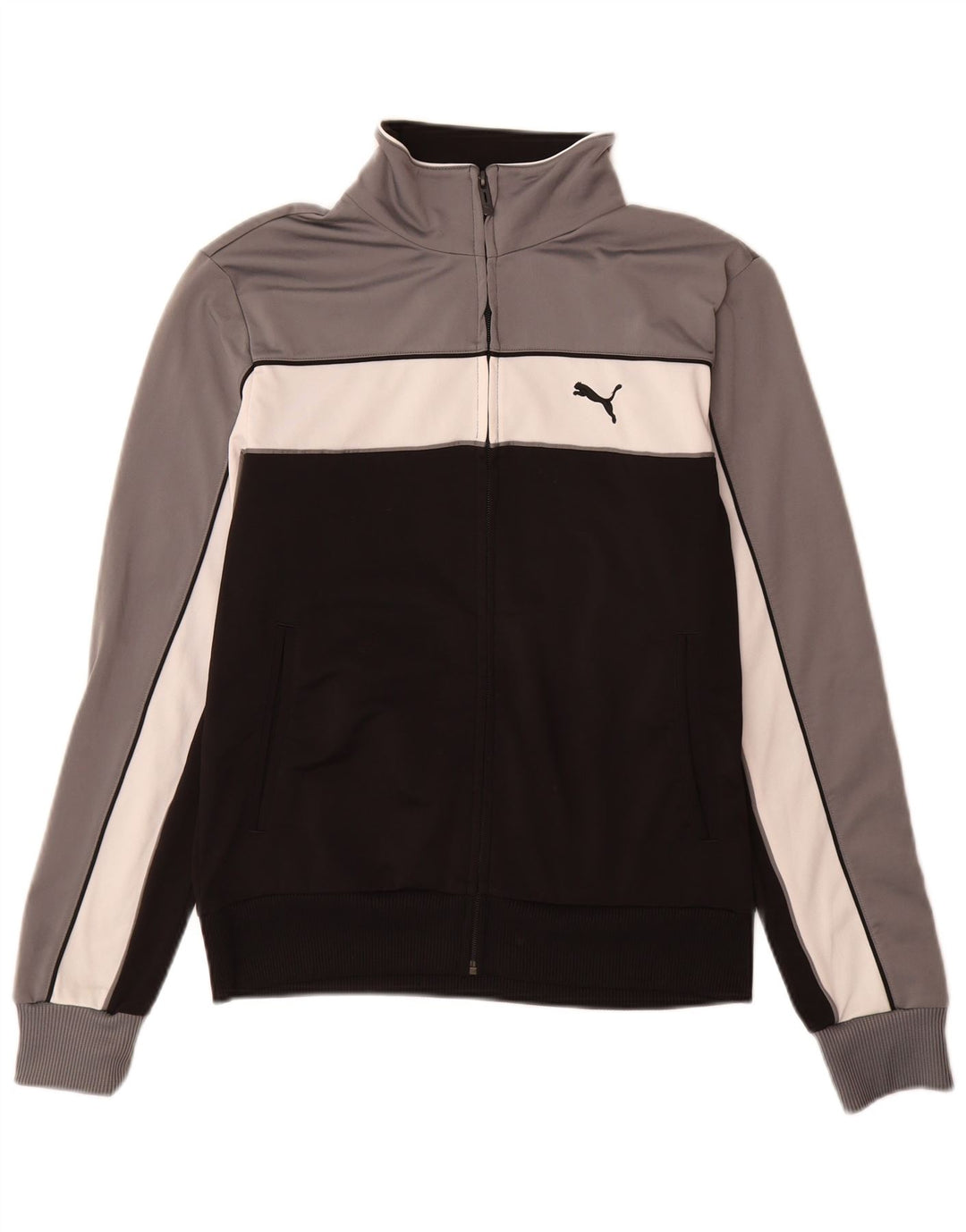 Puma Træningsdragt til mænd Top jakke Lille sort Colourblock Polyester