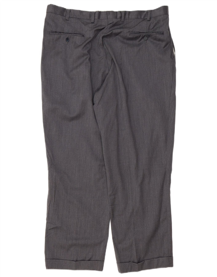 IZOD Herre Pegged Suit Bukser W38 L29 Grå Uld