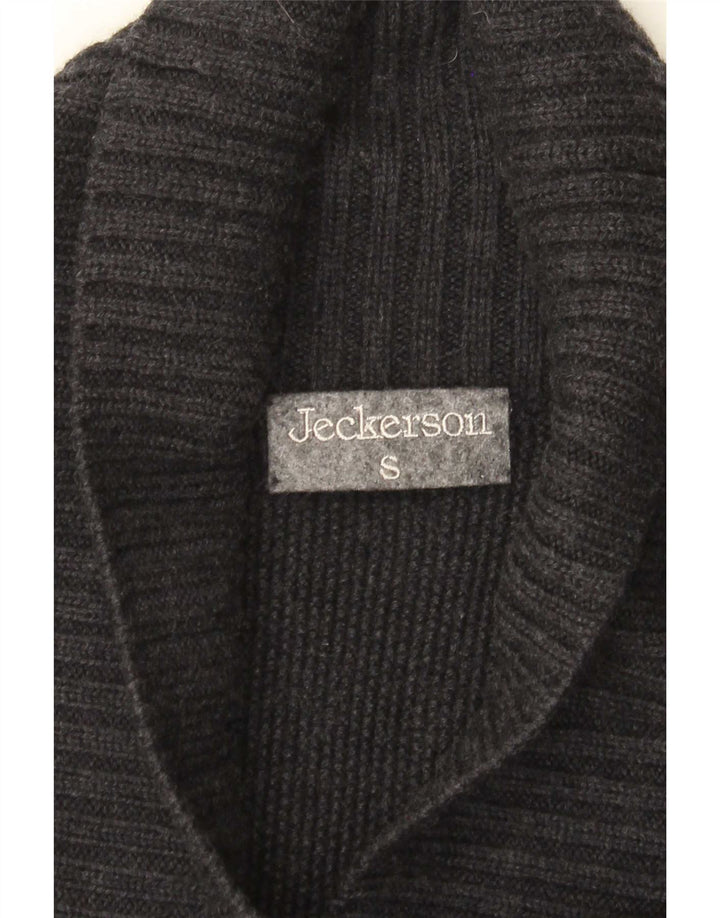 Jeckerson Dame Double Breasted Cardigan Sweater UK 10 Small Grey