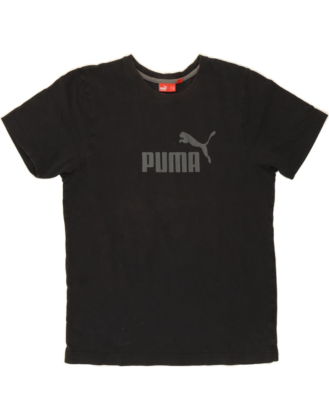 PUMA Mens Graphic T-Shirt Top Small Black Vintage Puma and Second-Hand Puma from Messina Hembry 