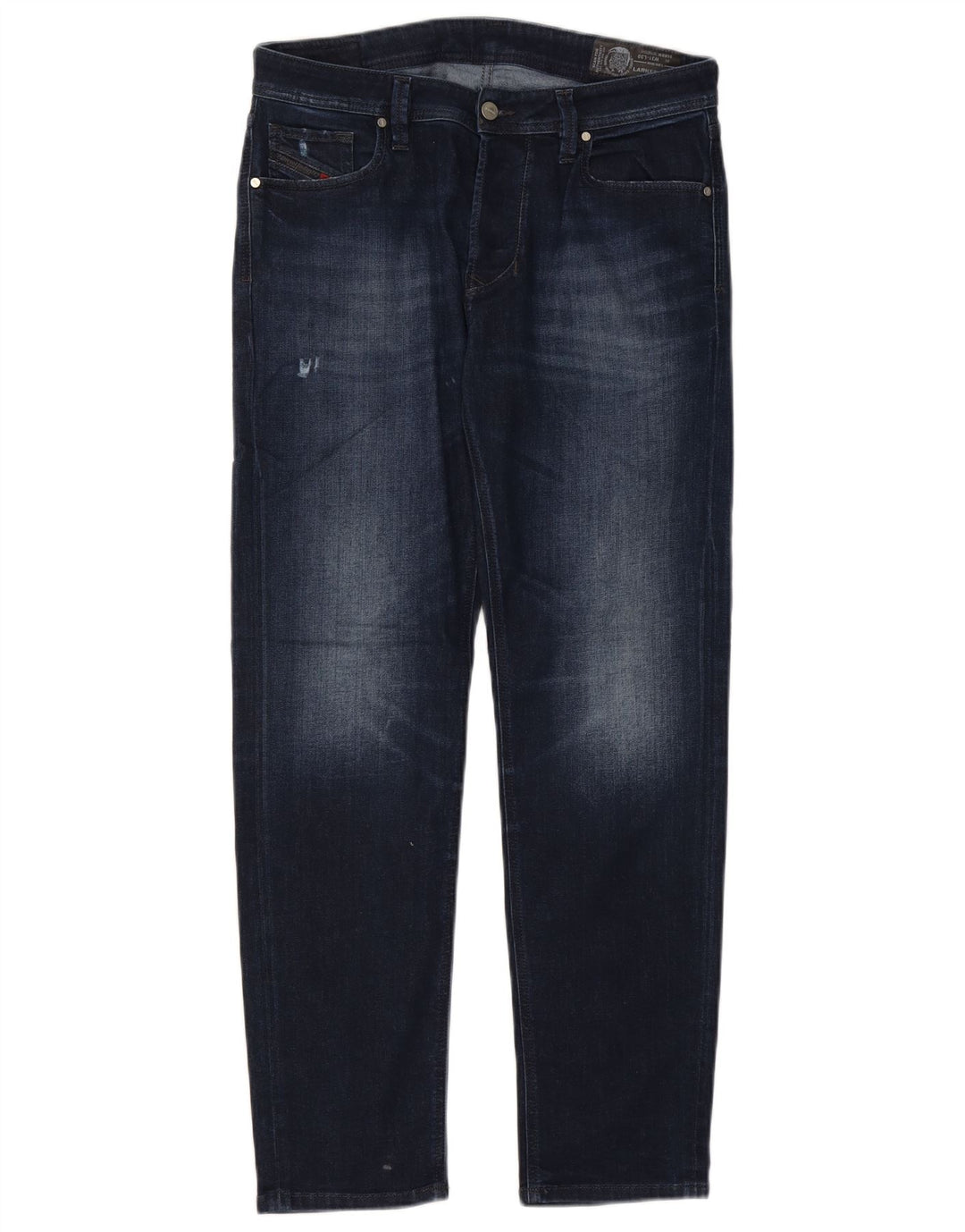 Diesel Herre Larkee-Beex Distressed Regular Tapered Jeans W31 L30 Navy Blue