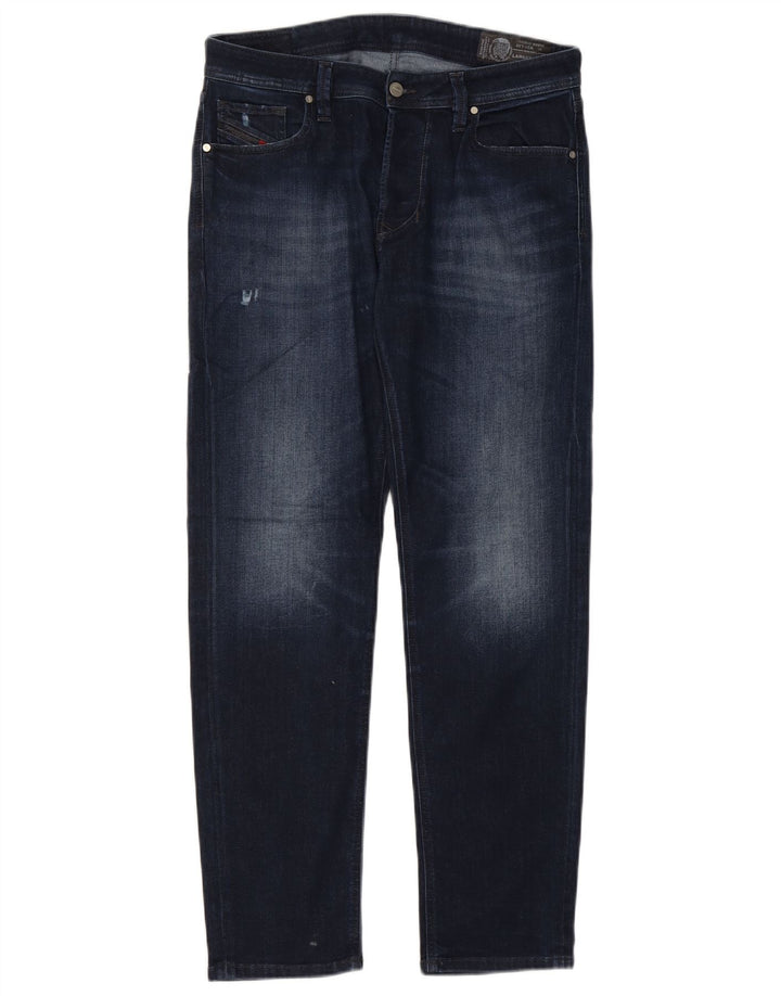 Diesel Herre Larkee-Beex Distressed Regular Tapered Jeans W31 L30 Navy Blue
