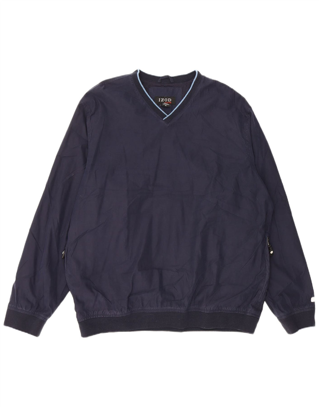 Izod Herre Pullover Træningsdragt Top XL Navy Blue Polyester