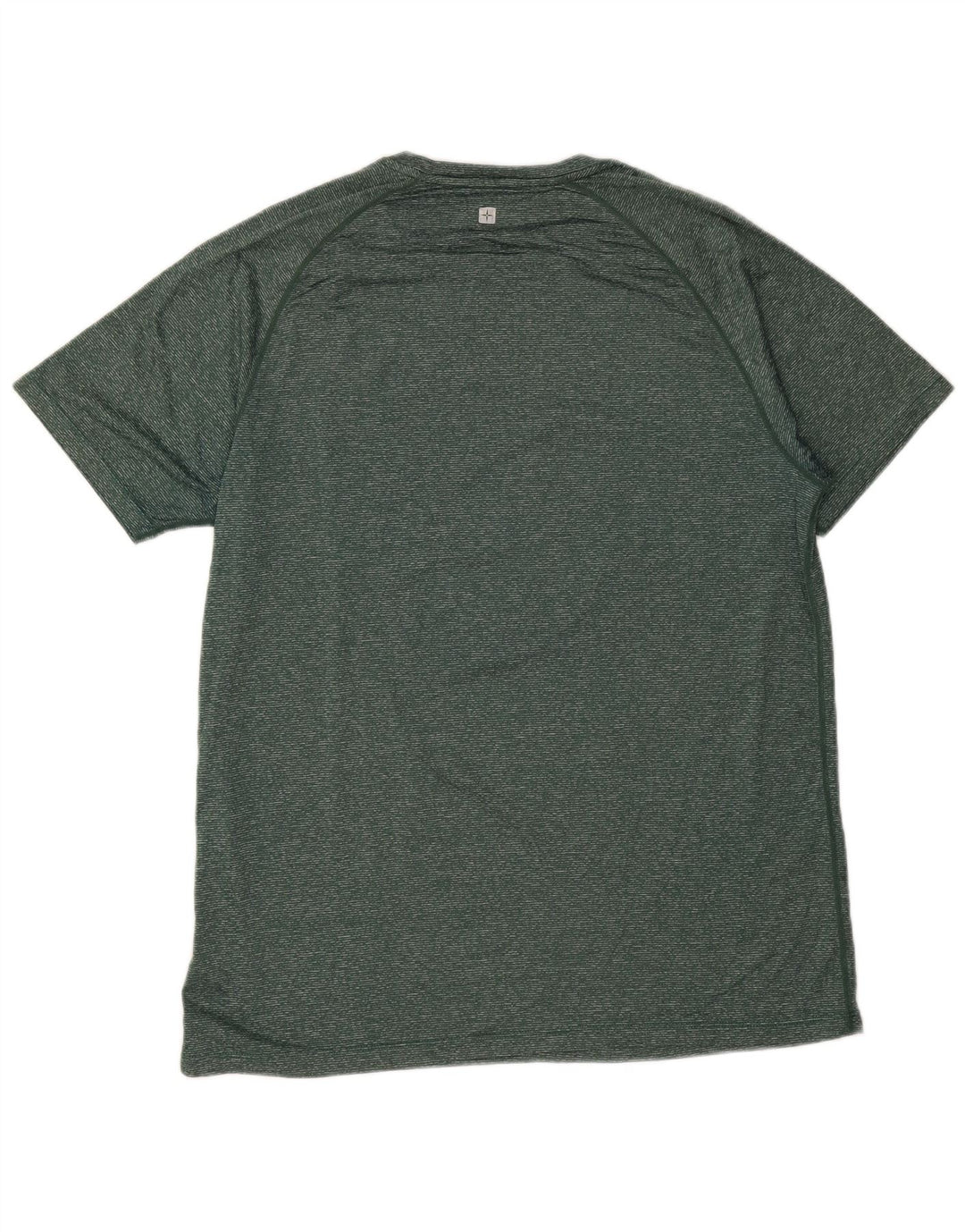 Mountain Warehouse Herre T-Shirt Top Stor Grøn Flecked Nylon