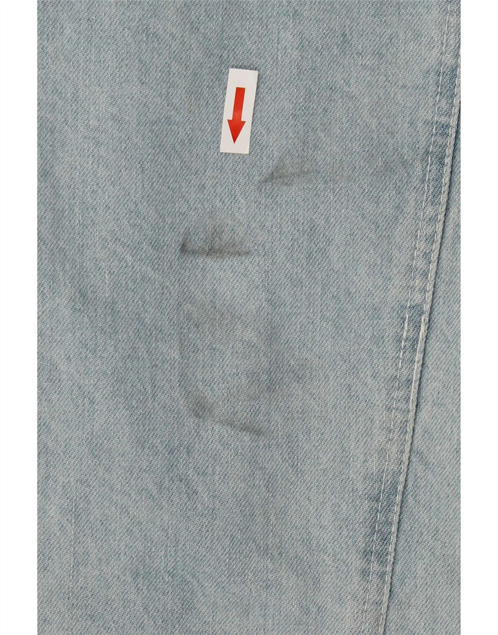 Vintage Dame denimjakke UK 14 Stor Blå Bomuld