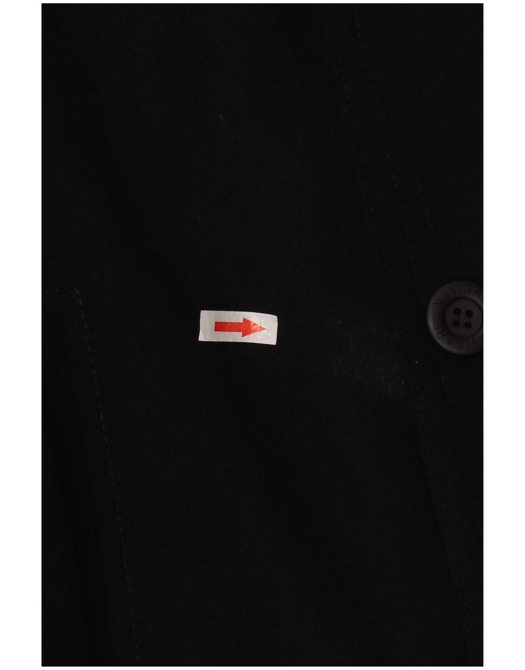 NAVIGARE Overfrakke til mænd UK 38 Medium Sort Uld