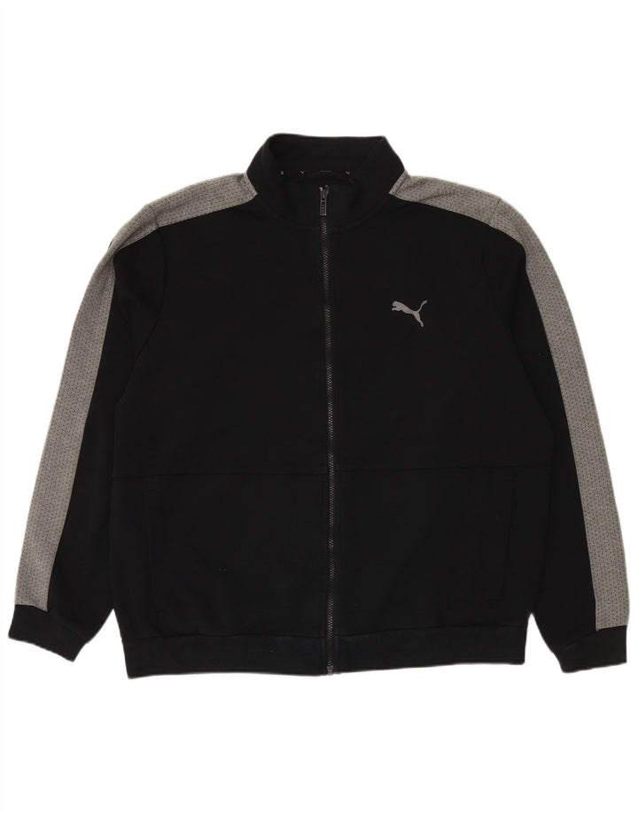 PUMA Mens Tracksuit Top Jacket XL Black Colourblock