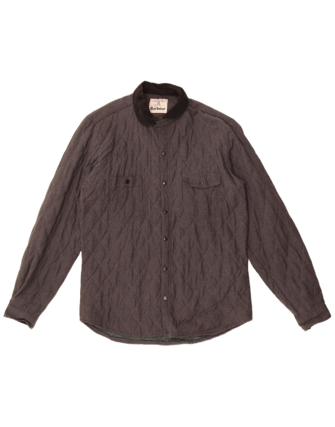 Barbour Herre quiltet jakke UK 38 Medium Grey Bomuld