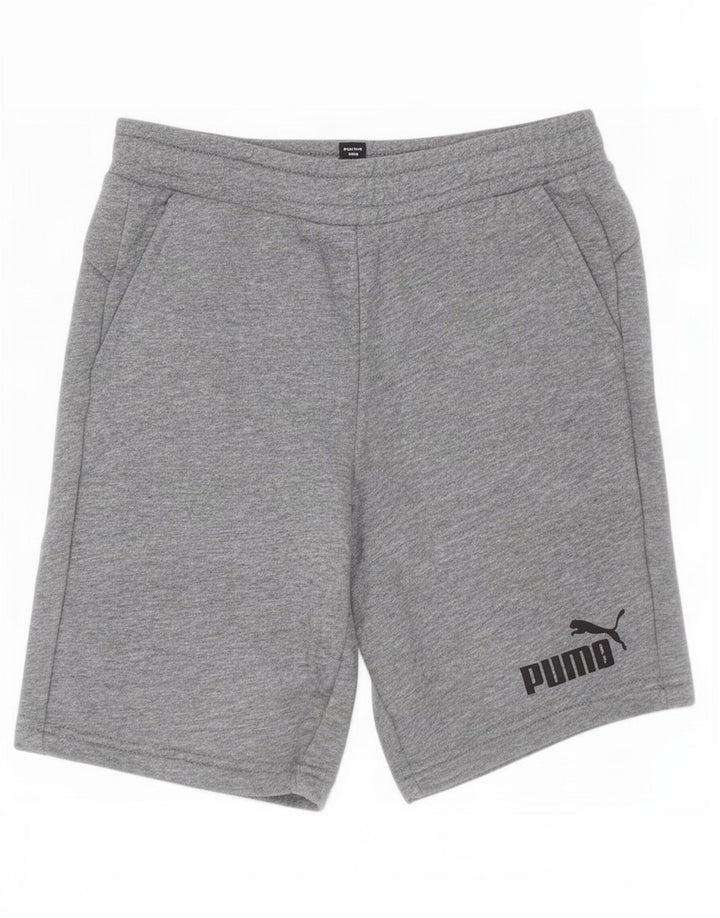 Puma Sportsshorts til drenge 7-8 år Grå Flecked Bomuld