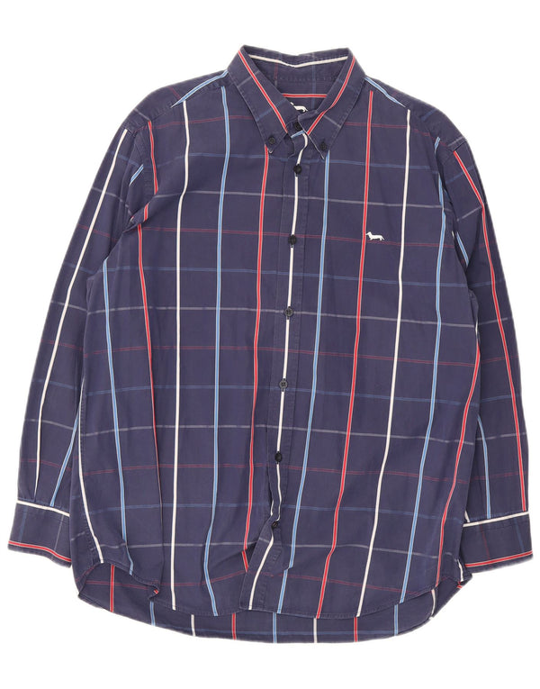 Harmont & Blaine Herre Regular Fit skjorte 2XL blå ternet