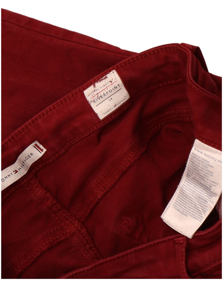 TOMMY HILFIGER Dame Riverpoint Skinny Jeans W29 L28 Bourgogne bomuld