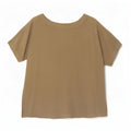 Vintage Dame bluse Top UK 16 Large Khaki