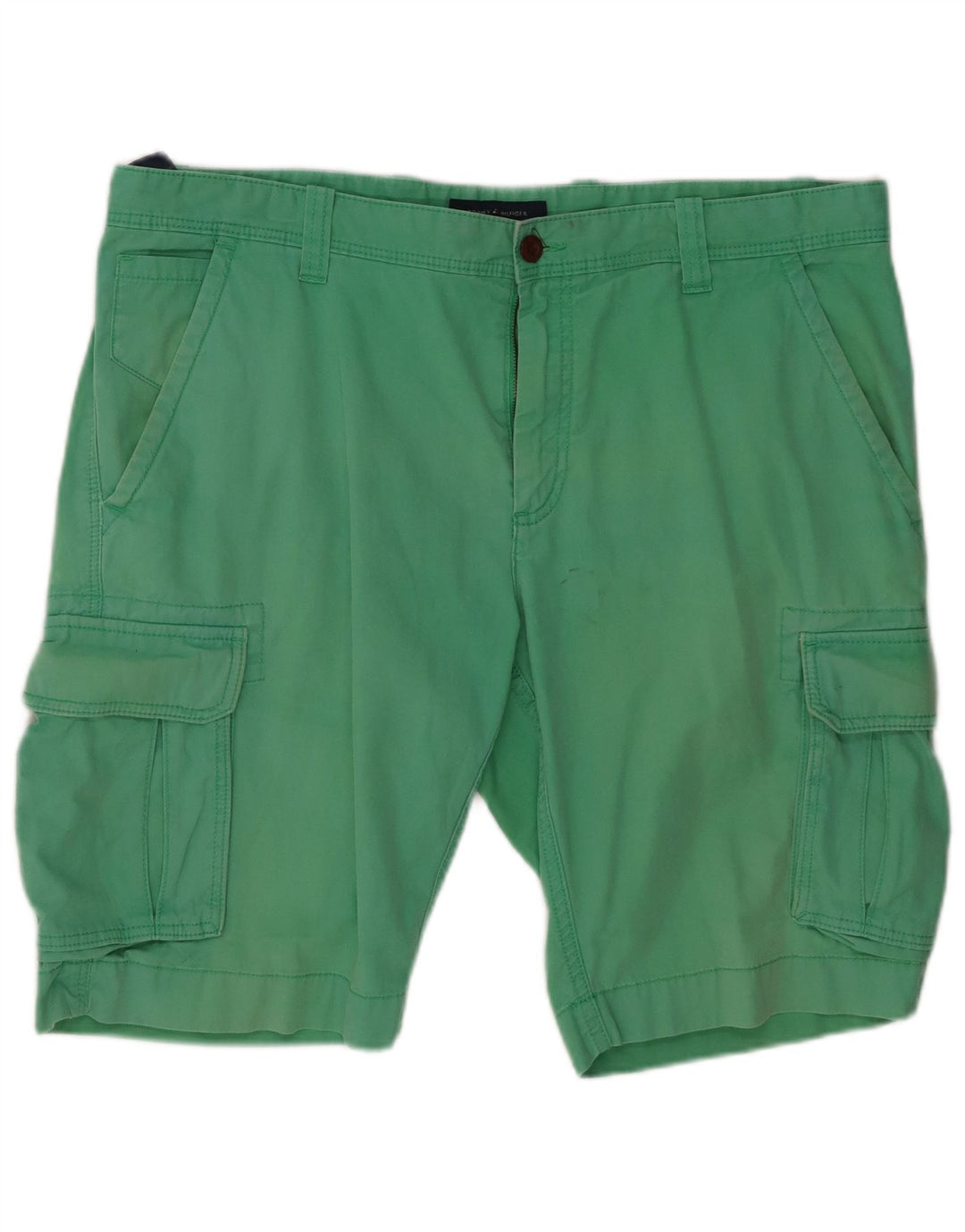TOMMY HILFIGER Herre Cargo Shorts W38 XL Grøn Bomuld