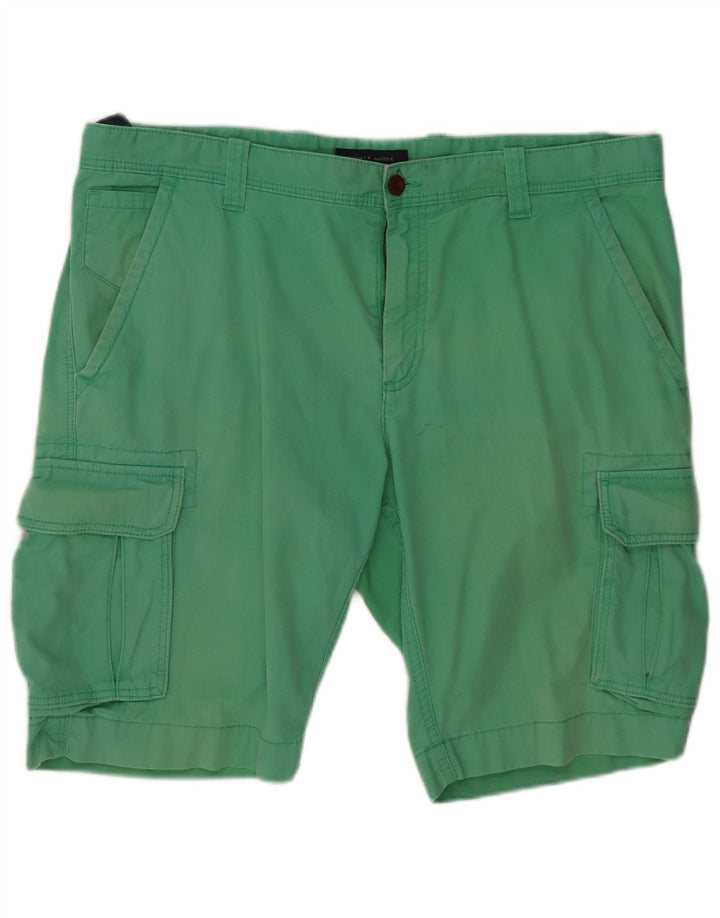 TOMMY HILFIGER Herre Cargo Shorts W38 XL Grøn Bomuld