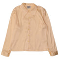 Vintage dameskjortebluse UK 14 Medium Beige