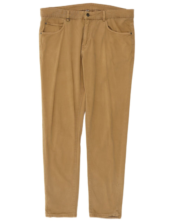 Zara Herre Slim Casual Bukser EU 44 Large W34 L30 Beige