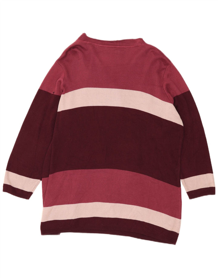 Marks & Spencer Dame Longline Cardigan Sweater UK 18 XL Flerfarvet