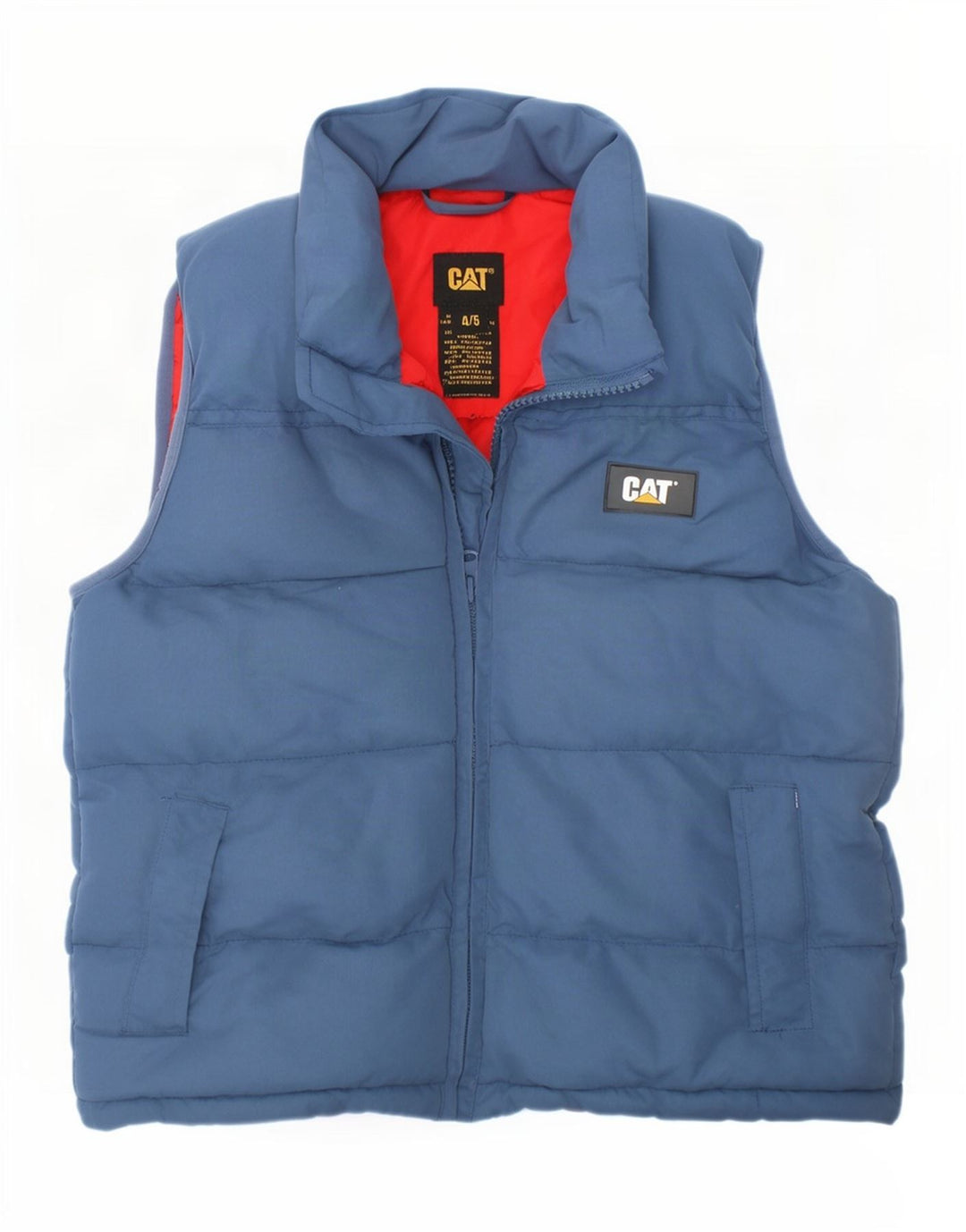 Caterpillar Boys Polstret Gilet 4-5 år blå polyester