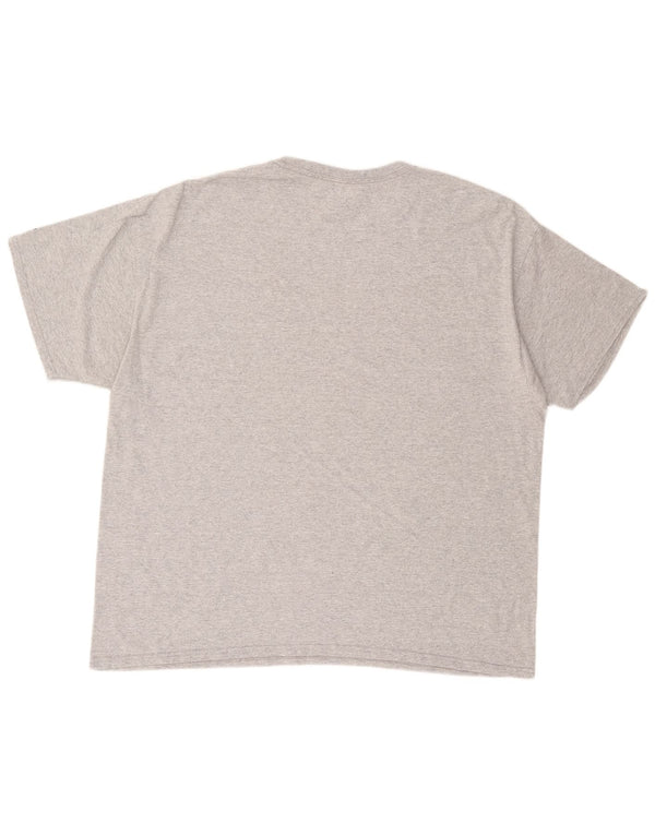 RUSSELL ATHLETIC Herre Salukis Grafisk T-Shirt Top 2XL Grå Bomuld