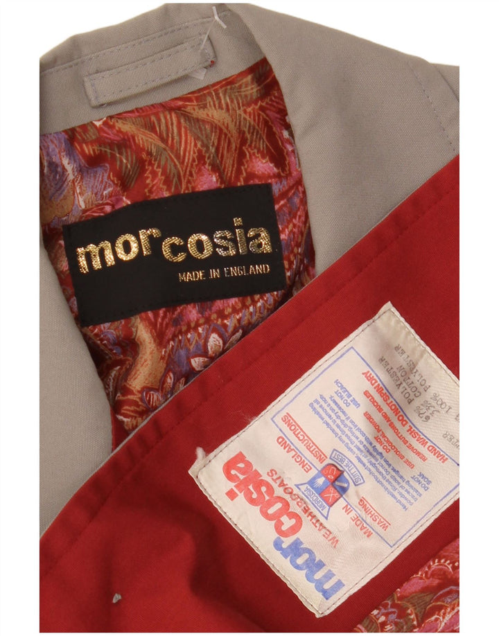 MOR COSIA Womens Overcoat UK 10 Small Grey Polyester
