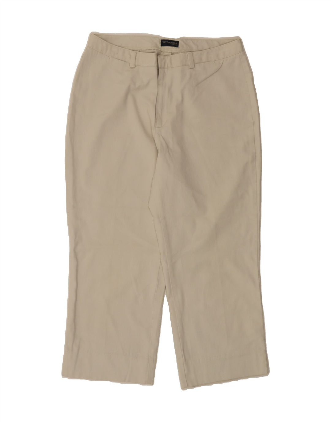 DOCKERS Womens Tapered Capri Trousers US 12 Medium W30 L23 Off White Vintage Dockers and Second-Hand Dockers from Messina Hembry 