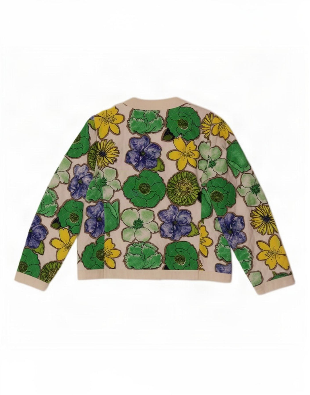 Vintage Dame 6 Button Blazer Jacket IT 42 Medium Multicolored Floral