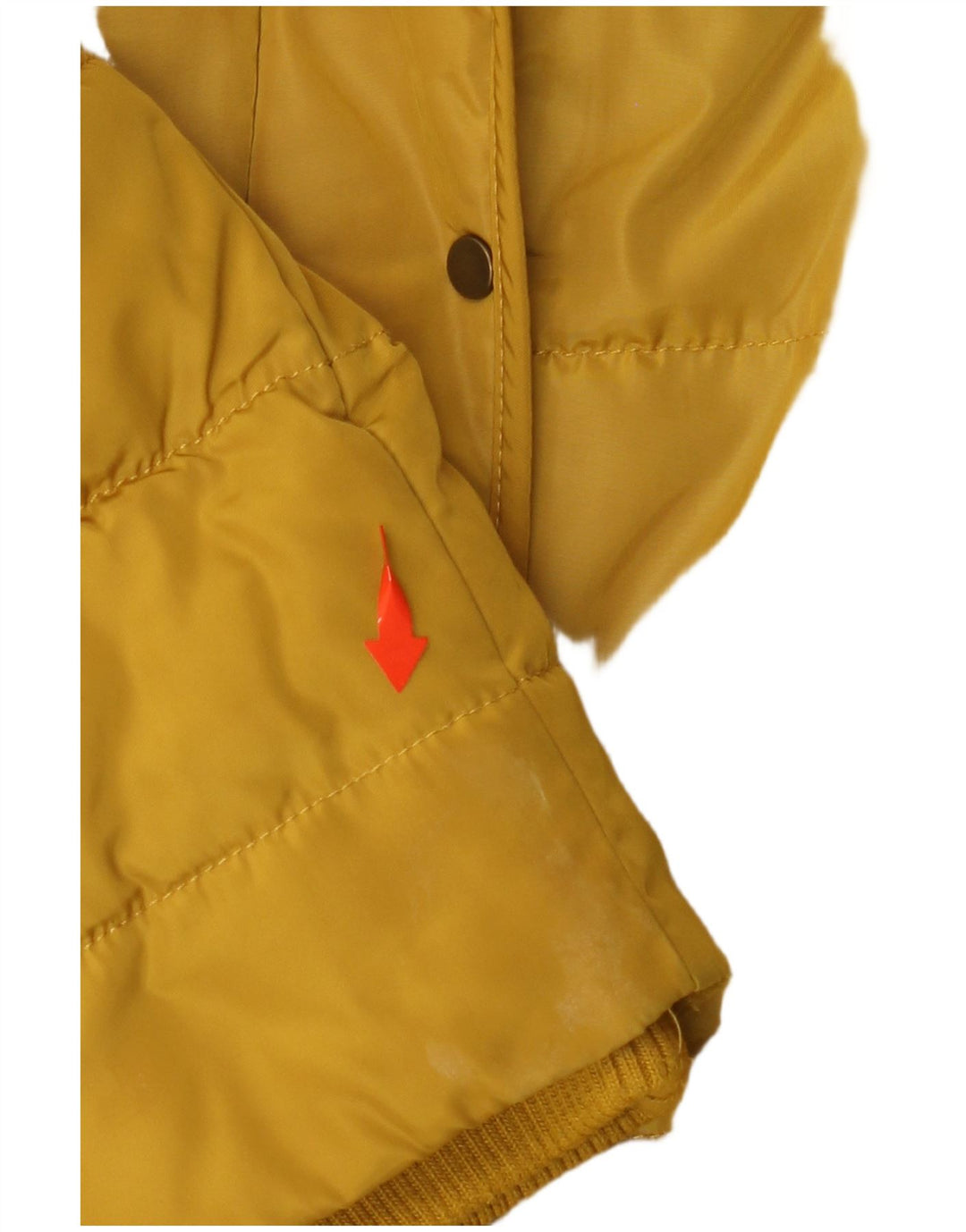 LAURA ASHLEY Polstret jakke til kvinder UK 12 Medium Gul Polyester