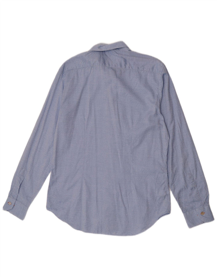 Paul Smith Herre abstrakt mønster skjorte størrelse 16 Large Blue